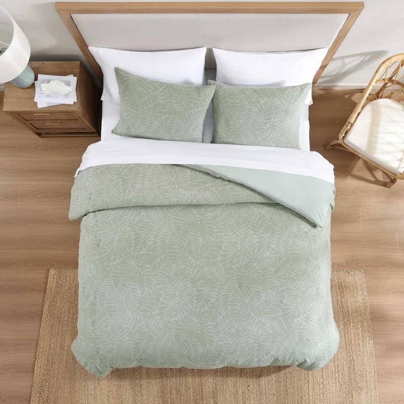Tommy Bahama Home Tommy Bahama Harbor Palm Cotton Green Comforter Set