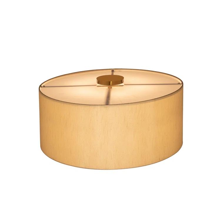Meyda Lighting Cilindro Lujoso Fabric Semi Flush Mount