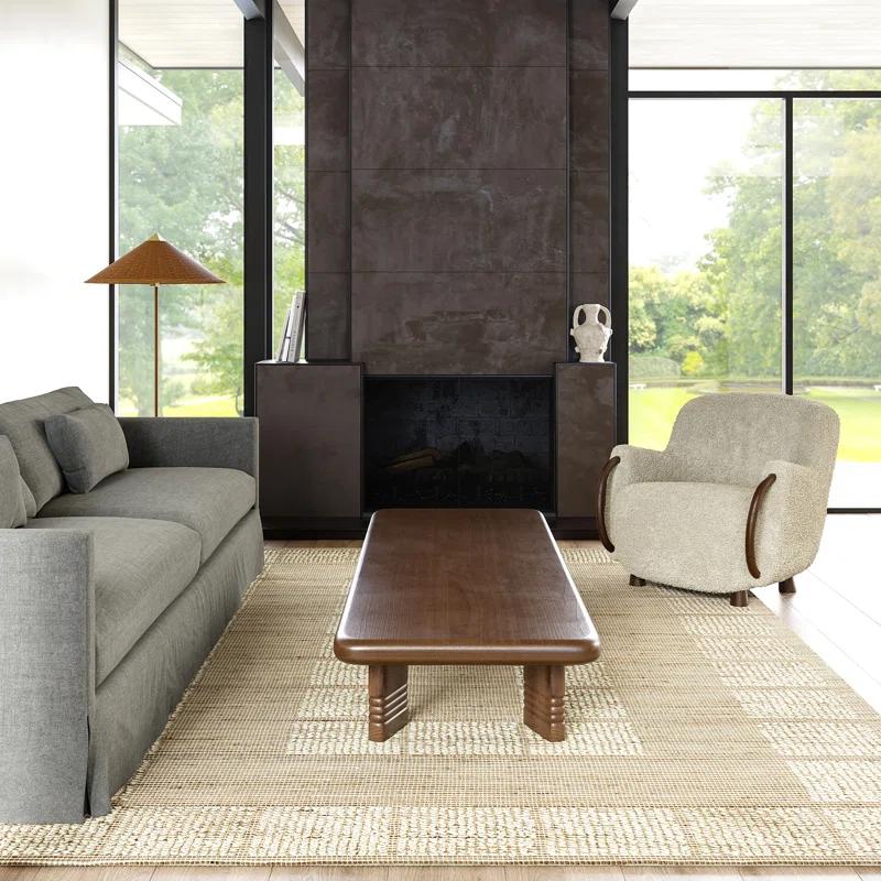 Latitude Run® Oden Textured Jute and Wool Area Rug