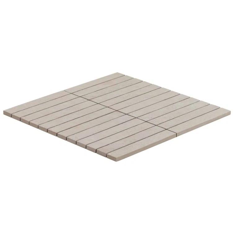 Monolith 11.81 In. X 11.81 In. Stacked Matte Porcelain Mosaic Floor And Wall Tile (5.76 Sq. Ft. / Case)