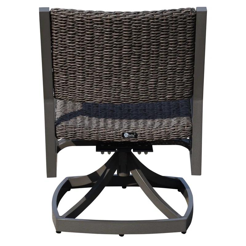 Courtyard Casual Furniture Outdoor Dining Armchair with Cushion (Set of 2)