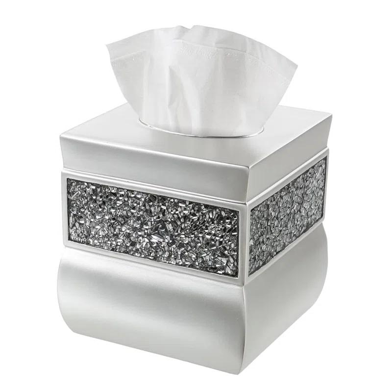 Creative Scents Brushed Nickel Tissue Box Cover