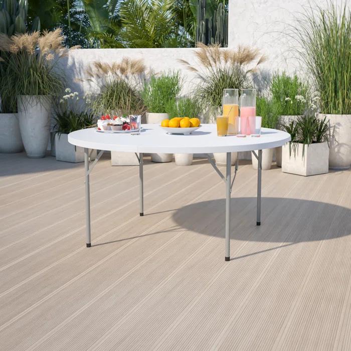 Flash Furniture Noah Round Plastic Event Folding Table