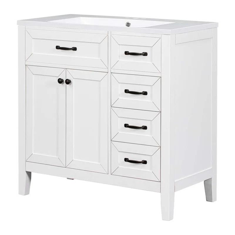 R&M Furniture Versatile Bathroom Vanity with Stylish Sink and Ample Storage
