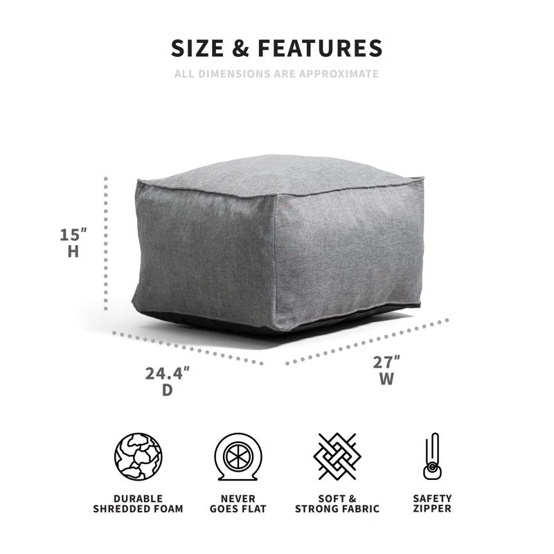 Big Joe Upholstered Pouf