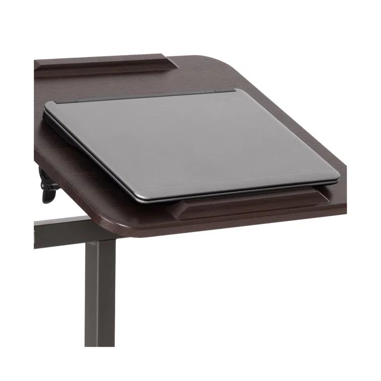 Seville Classics airLIFT Adjustable Height Rolling Tiltable Desk with Mouse Stand