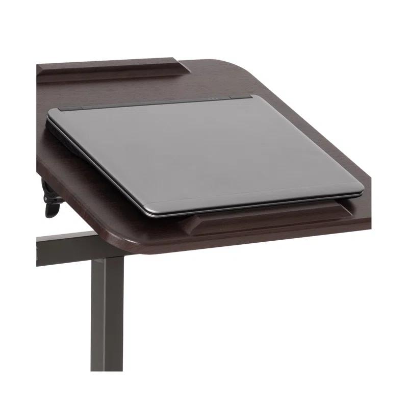 Seville Classics airLIFT Adjustable Height Rolling Tiltable Desk with Mouse Stand