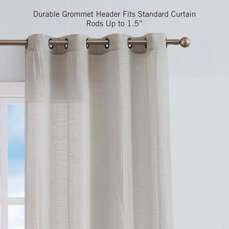 Nautica Cordelia Crushed Sheer Window Curtains & Reviews | Wayfair