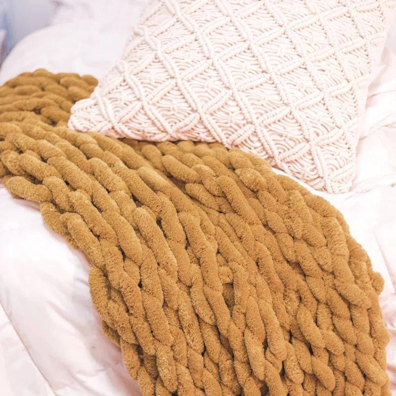 Donna Sharp Chenille Knitted Chenille Throw