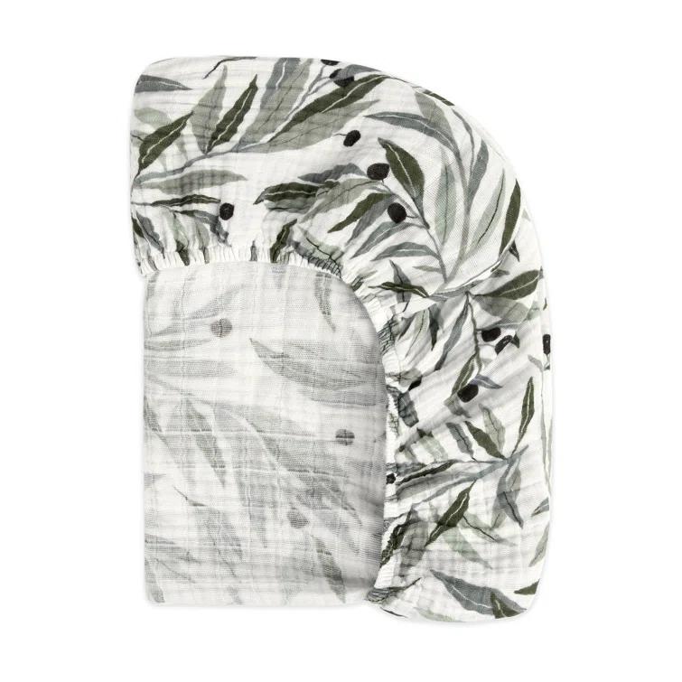 Olive Branches Fitted Crib Sheet