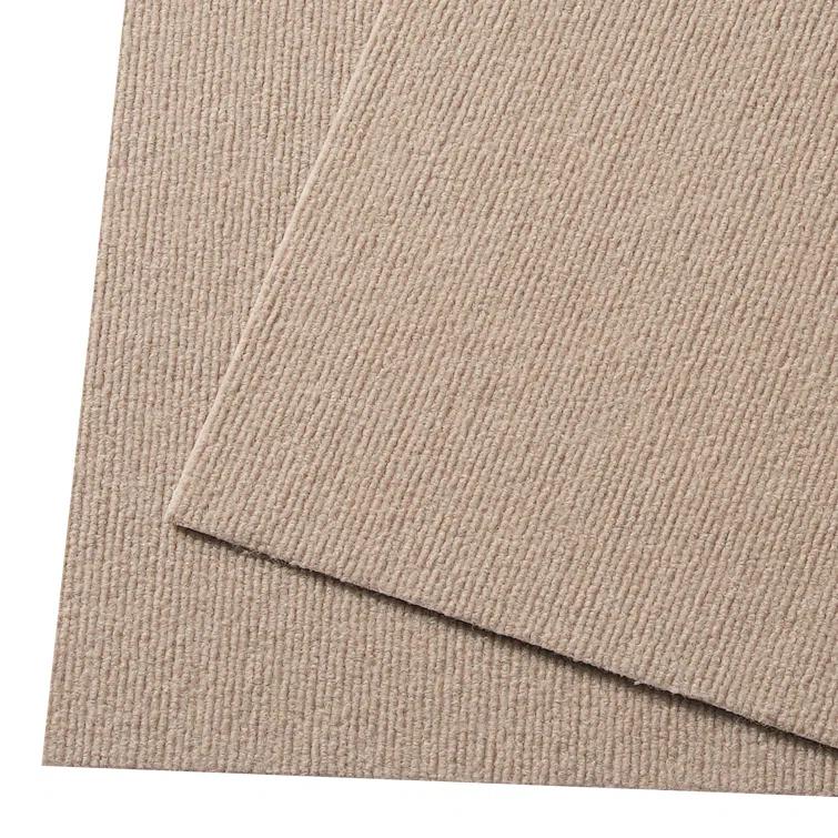 VEVOR 18'' W x 18'' L Level Cut And Loop Polyester Carpet Tile (Set of 10)