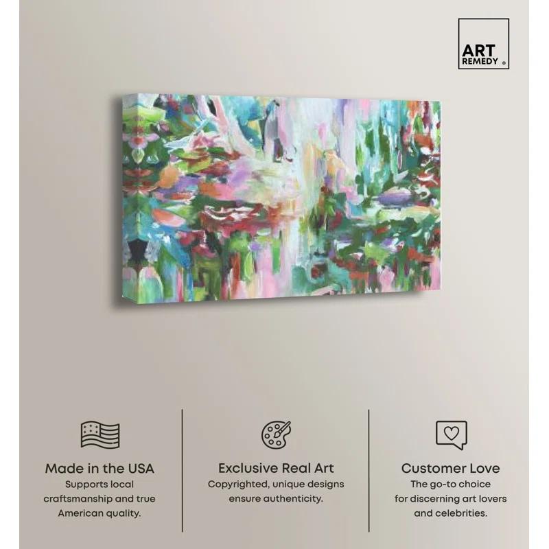 Art Remedy Vision Of Greens Green Abstract Wall Art by Art Remedy