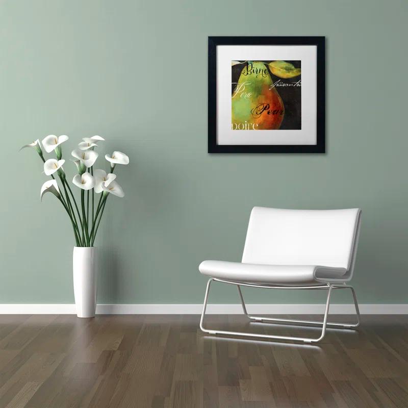 Trademark Fine Art 'Painted Pear I' by Color Bakery Framed Graphic Art | Wayfair