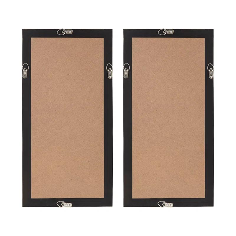 Mercury Row® Zeringue Emblem Natural Capiz with Gold Foil Shadowbox Wall Décor (Set of 2)