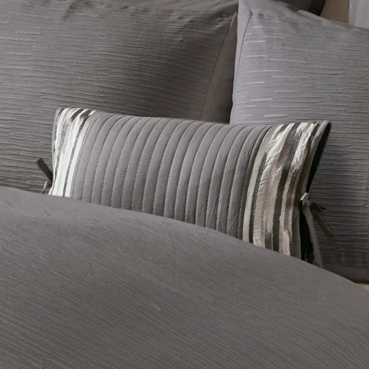 N Natori N Natori Hanae Embroidered Cotton Oblong Decorative Pillow
