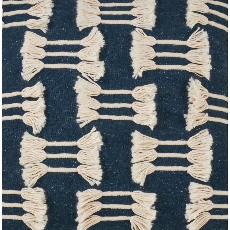 Saro Trois Lignes Collection Cotton Throw Pillow
