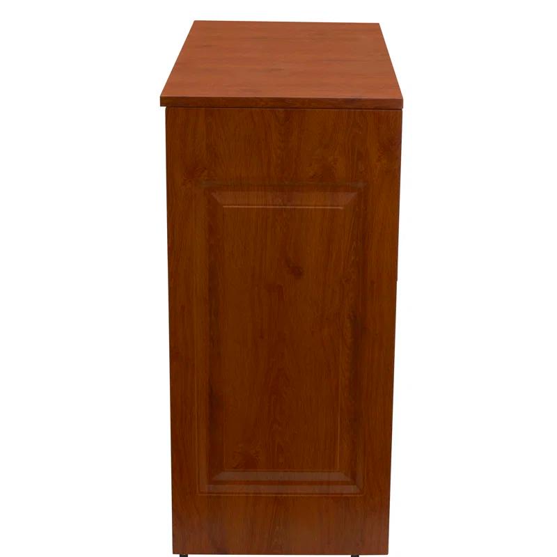 Three Posts™ Metal Cabinet Laundry Hamper with Handles