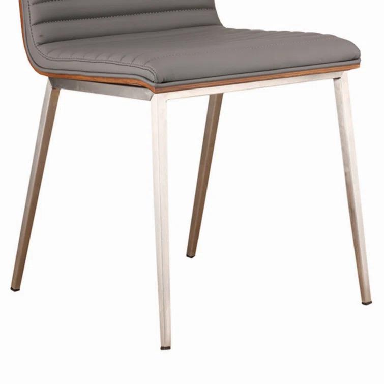 Wenty Wood+Metal Upholstered Side Chair (Set of 2)