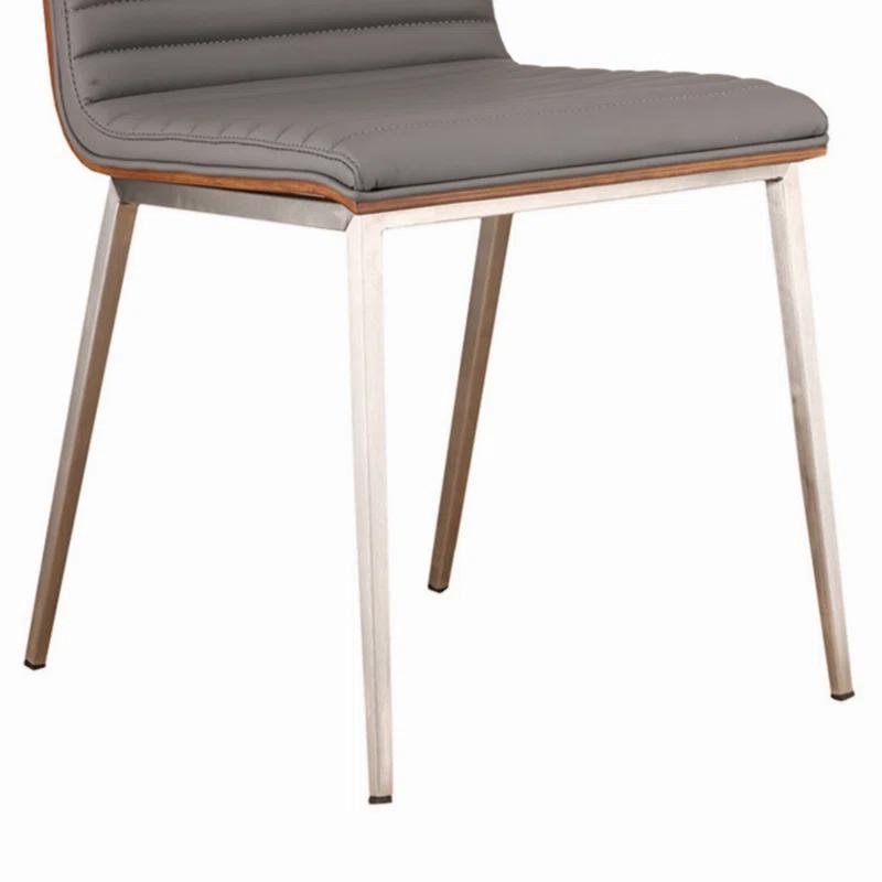 Wenty Wood+Metal Upholstered Side Chair (Set of 2)
