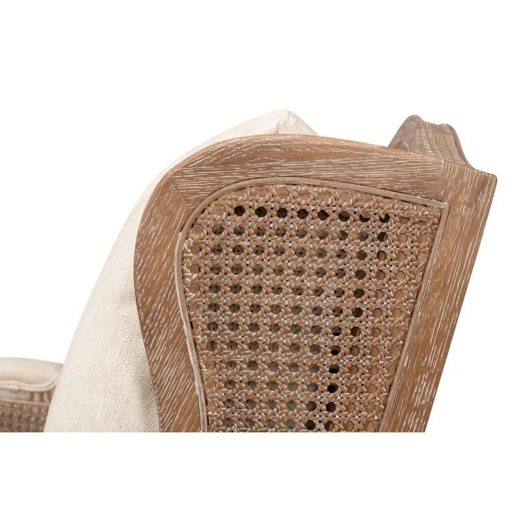 Sarreid Ltd Ava Upholstered Wingback Chair
