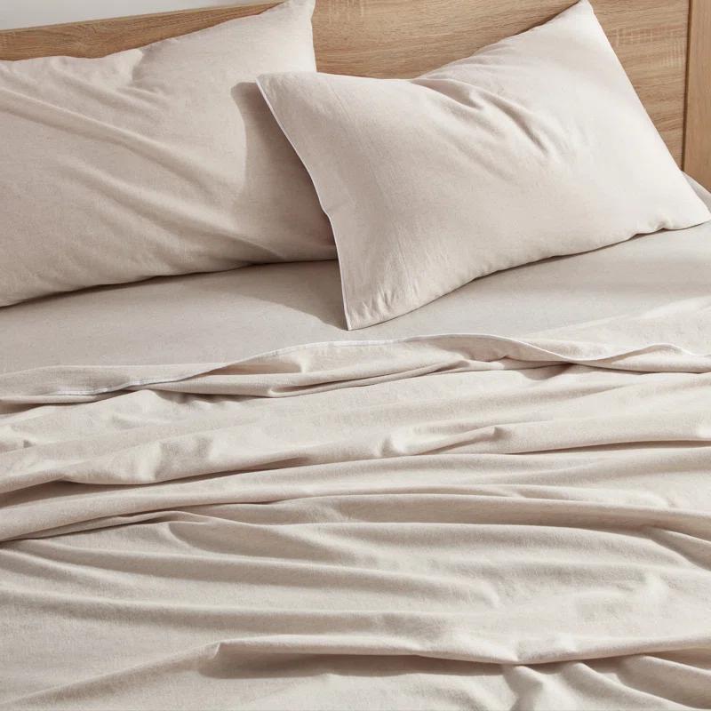 DKNY Pure Washed Linen Cotton Blend 4 Piece Sheet Set