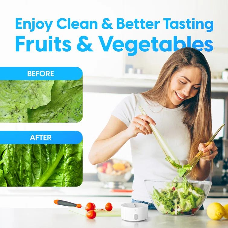 AquaPure AquaPure - Fruit and Vegetable Washing Machine, USB-Rechargeable Produce Purifier 3.94 x 1.97 in