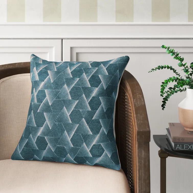 Gretchen Geometric Cotton Throw Pillow