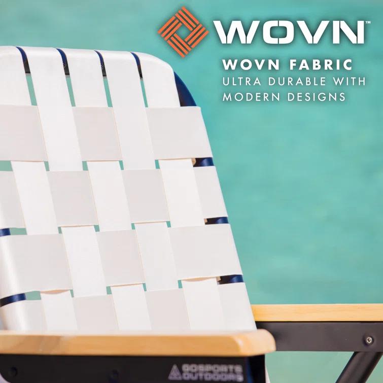 GoSports GoSports Outdoors WOVN Premium Beach & Camping Chair - Folding Backpack Chair for Adults