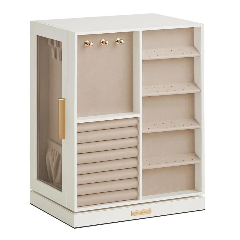 Stack man Jewelry Box 360° Rotating, Jewelry Storage Case With 5 Drawers