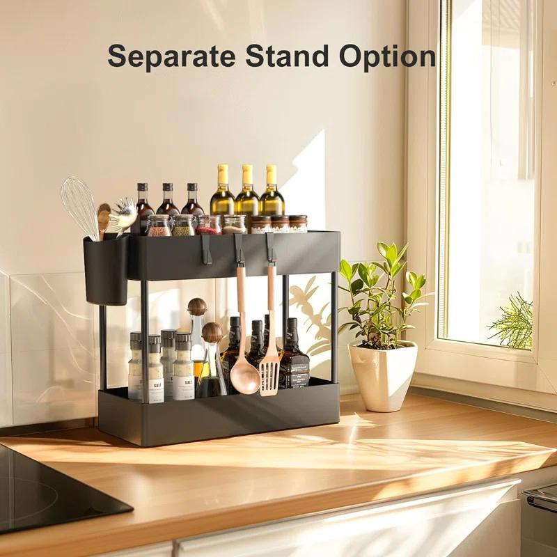 Anadea Slim Storage Cart With Wheels, Bathroom Cart Organizer Bathroom Storage Small, Rolling Cart For Bathroom, Laundry Room, Kitchen, Narrow Space