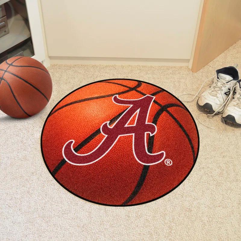 FANMATS NCAA University of Alabama Basketball 27 in. x 27 in. Non-Slip Indoor Only Mat | Wayfair