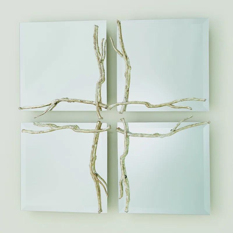 Studio A Home Twig Mirror-Silver Leaf-Sm