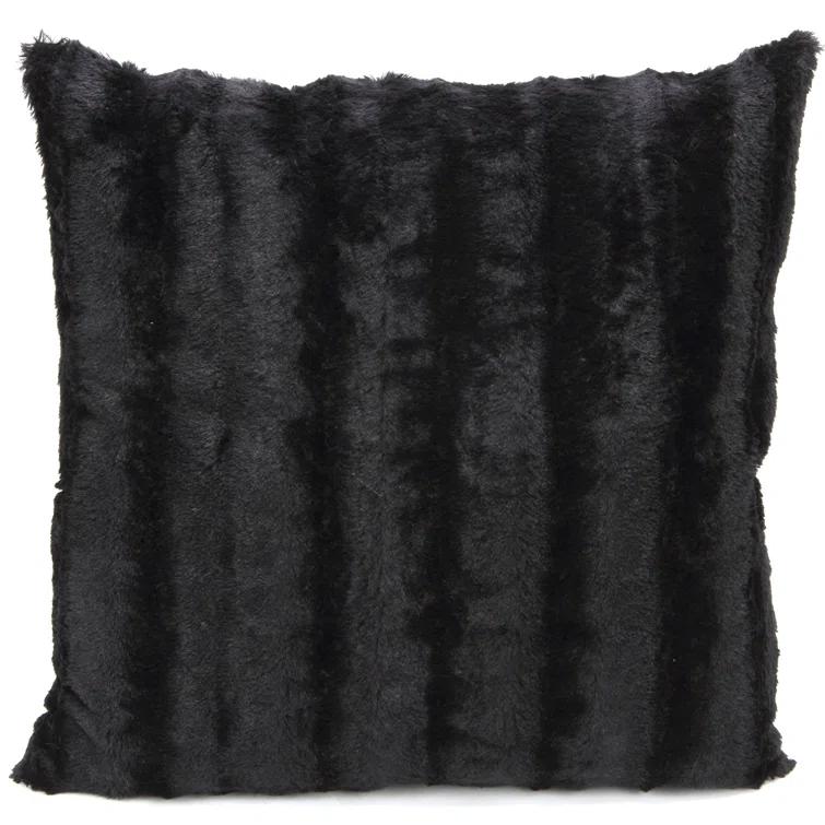 Cheer Collection Faux Fur Pillow Cover