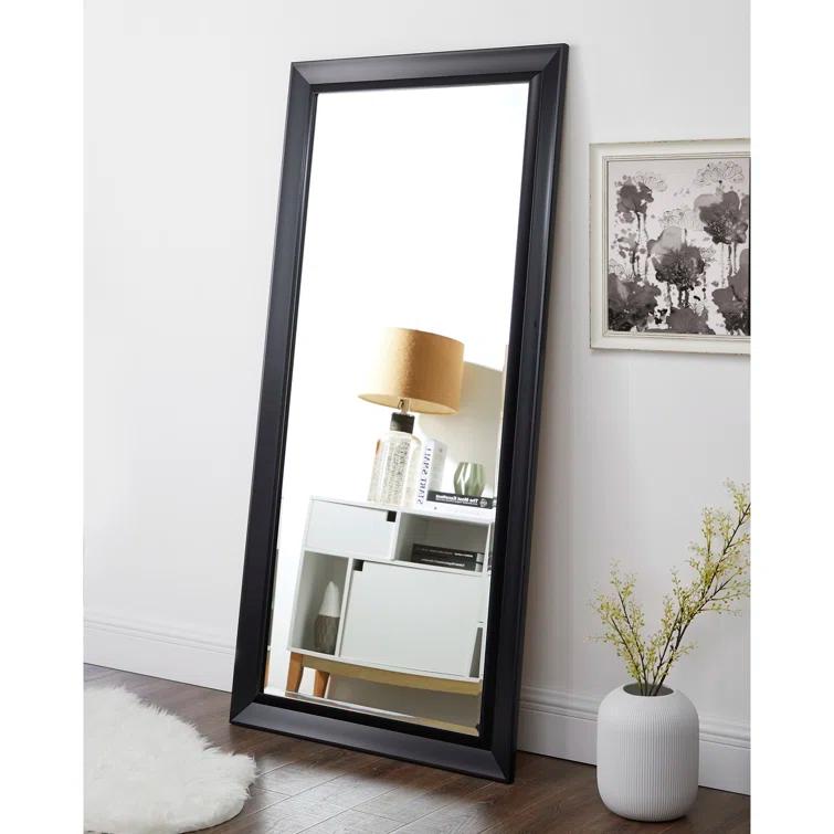 Red Barrel Studio® Chappell Beveled Full Length Huge Floor Mirror XL Mirror Large Standing Silver Floor Mirror