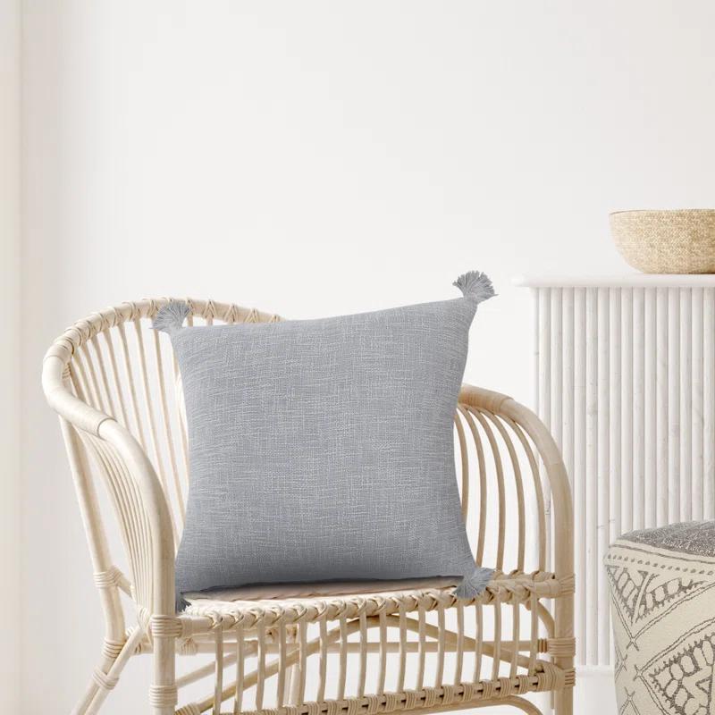 Rajani Home Finn Tassels Cotton Throw Pillow