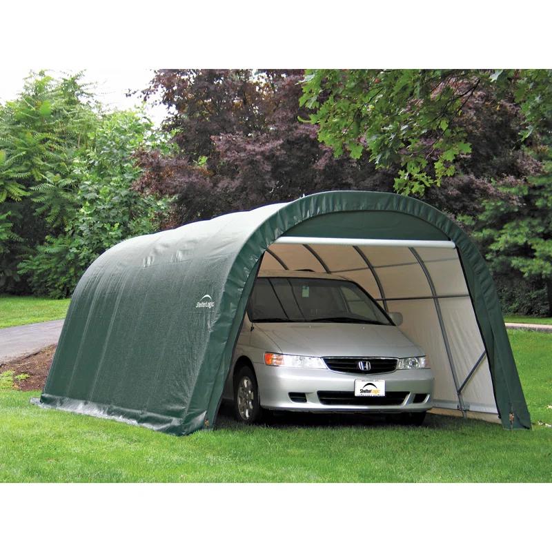 ShelterLogic Round Style Shelter, Green Cover