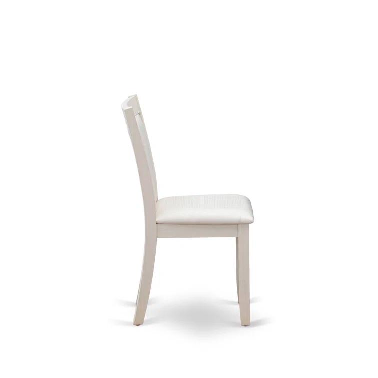 Laurel Foundry Modern Farmhouse® Monza Parson Dining Chairs Cream Linen Fabric Upholstered Chairs, Set of 2, Wire brushed Linen White (Set of 2)