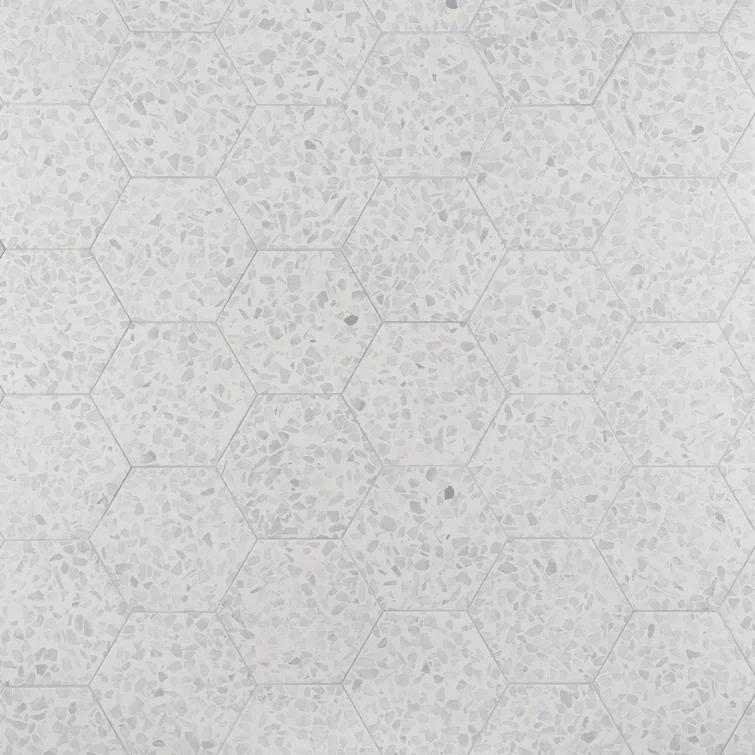 Jurassic Hex 9" Terrazzo Look Porcelain Floor & Wall Tile (8.07 Sq. Ft. / Case)
