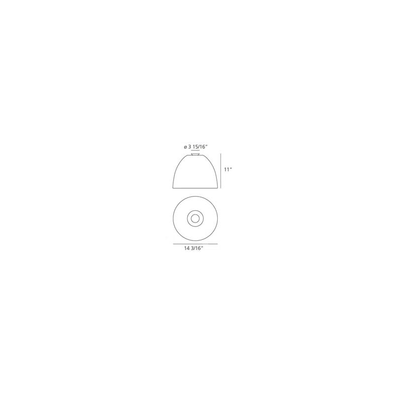 Artemide Nur Gloss Flush Mount
