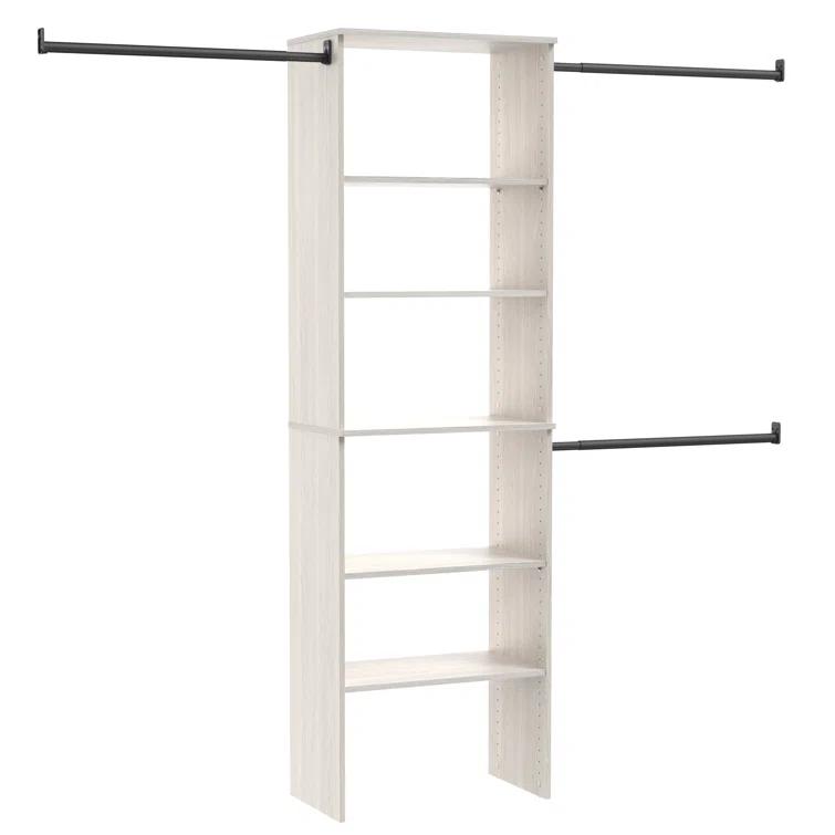 ClosetMaid SuiteSymphony 84" W -120" W Closet System Kit with Drawers and Shoe Shelves