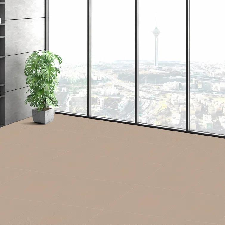 VEVOR 18'' W x 18'' L Level Cut And Loop Polyester Carpet Tile (Set of 10)