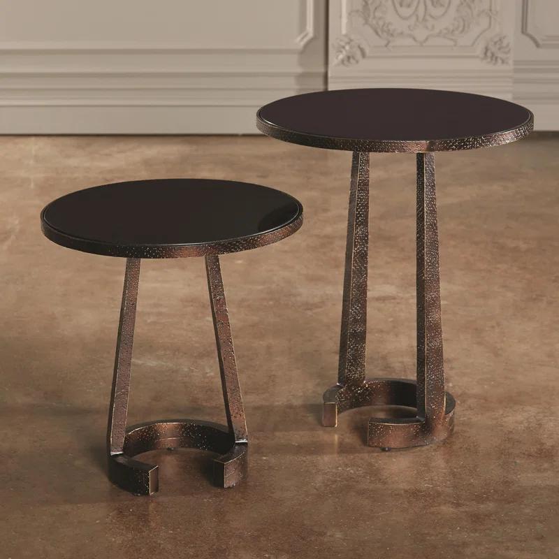 Florence Round Marble Accent Table