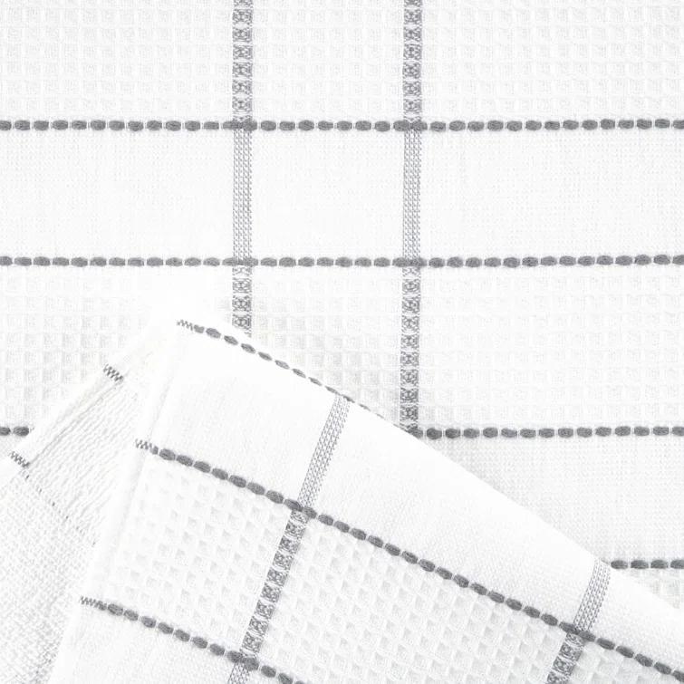 Martha Stewart Martha Stewart Modern Waffle Kitchen Towel Set 6-Pack, Linen, 16"x28" (Set of 6)