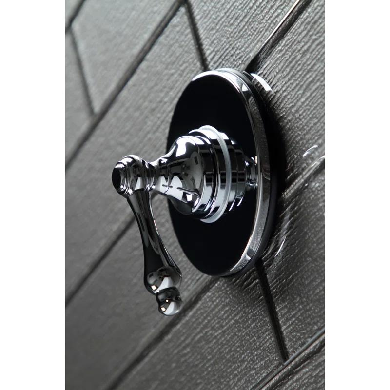 Kingston Brass Kingston Brass Single-Handle Wall Mount Three-Way Diverter Valve with Trim Kit KS3031AL