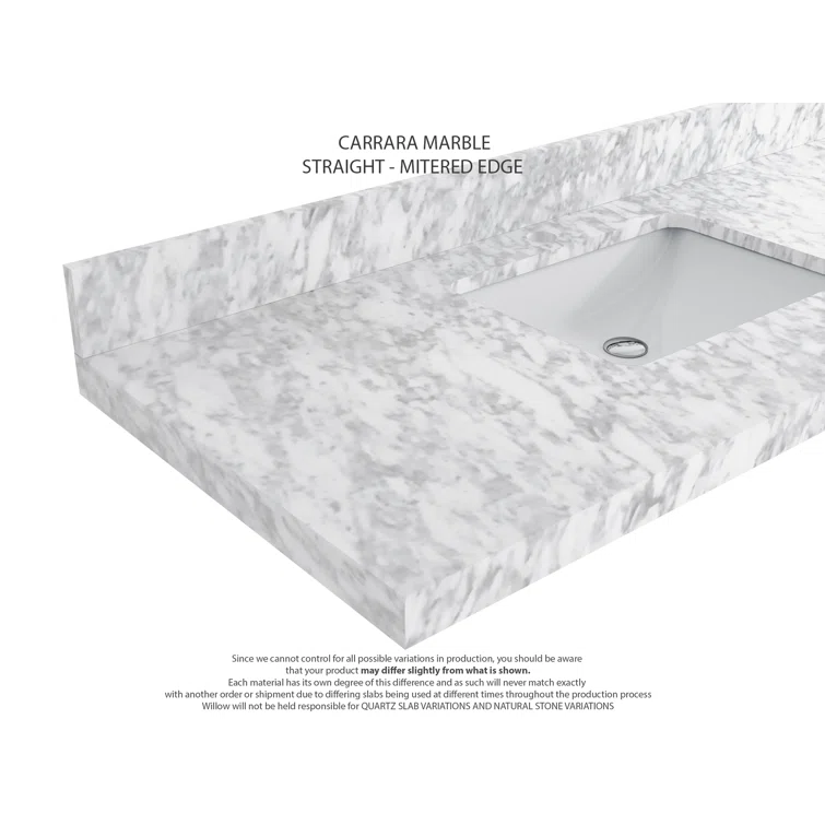 Willow Collections Parker 72'' Double Bathroom Vanity with Top