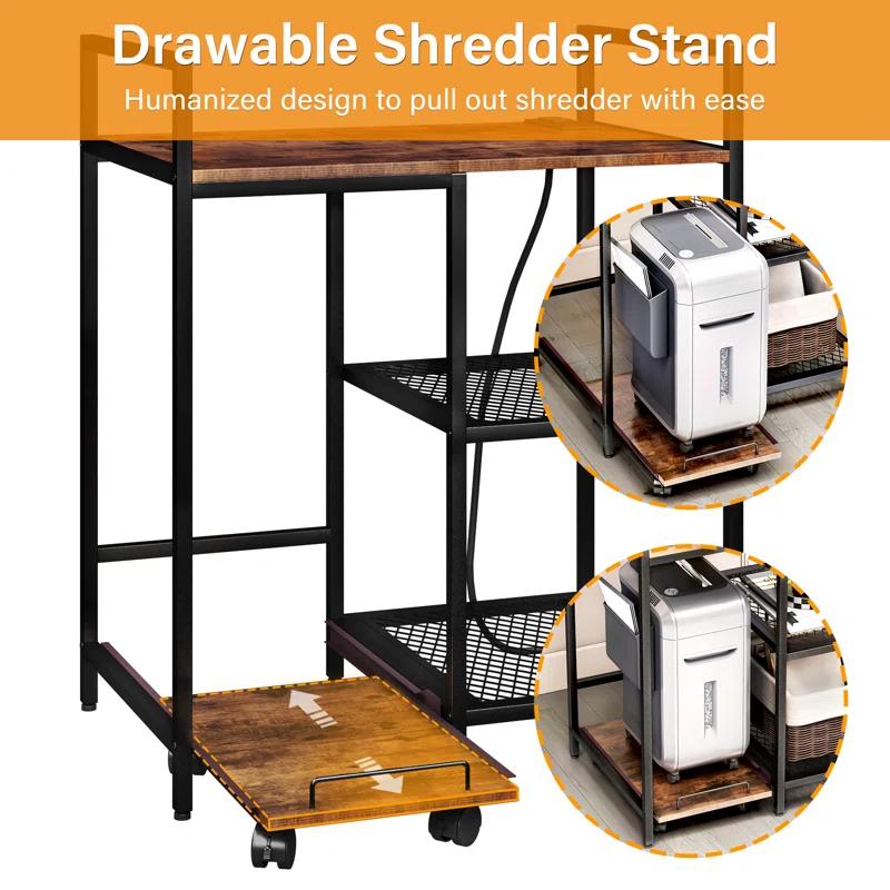 TC-HOMENY 28'' H x 23.5'' W Printer Stand