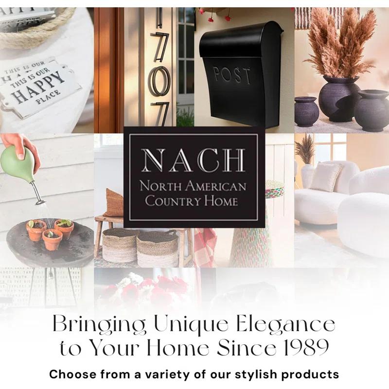 NACH Vicki Euro Farmhouse Max Water and Rust Protection Post Wall Mounted Mailbox