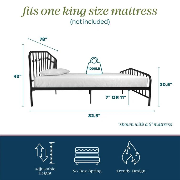 Novogratz Bushwick Metal Platform Bed