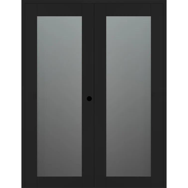 Belldinni Avon 207 Solid Manufactured Wood and Glass Paneled Double French Door & Reviews | Wayfair