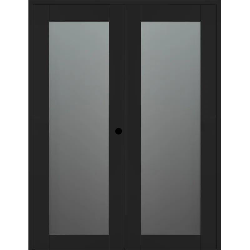 Belldinni Avon 207 Solid Manufactured Wood and Glass Paneled Double French Door